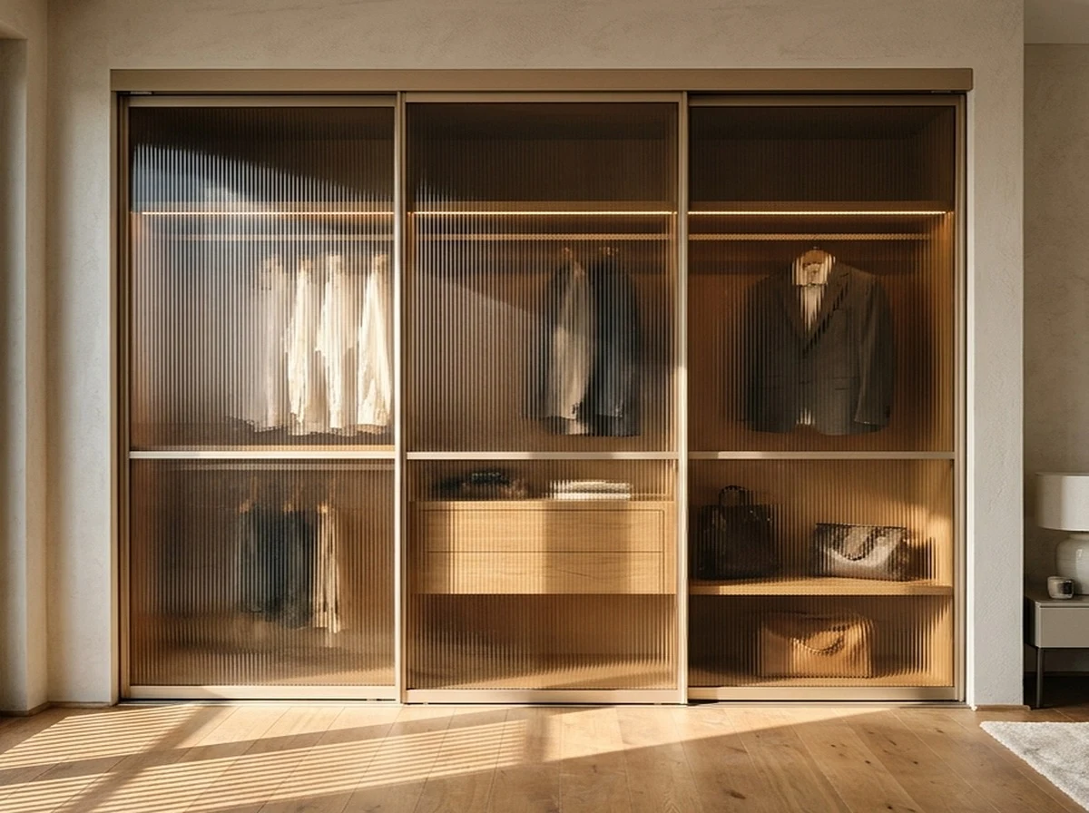 Füme Reflekte Camlı Ray Dolap